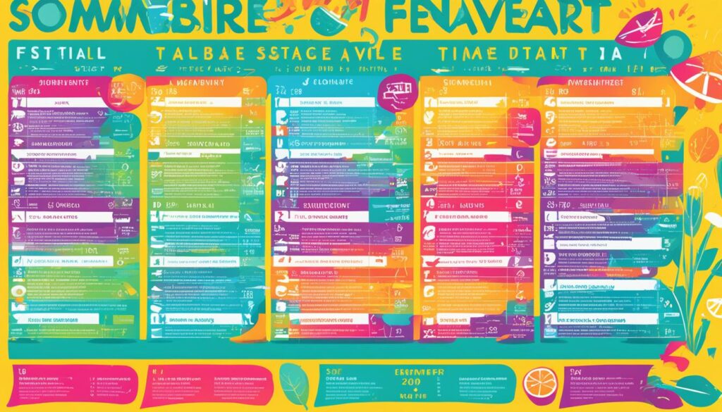 Sommerbrise Zeitplan