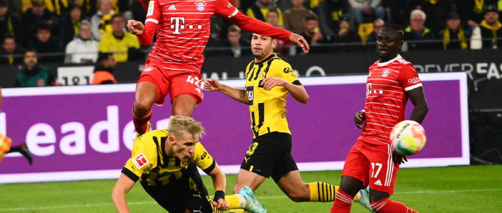 The football match of Bundesliga Borussia Dortmund vs Bayern Munich